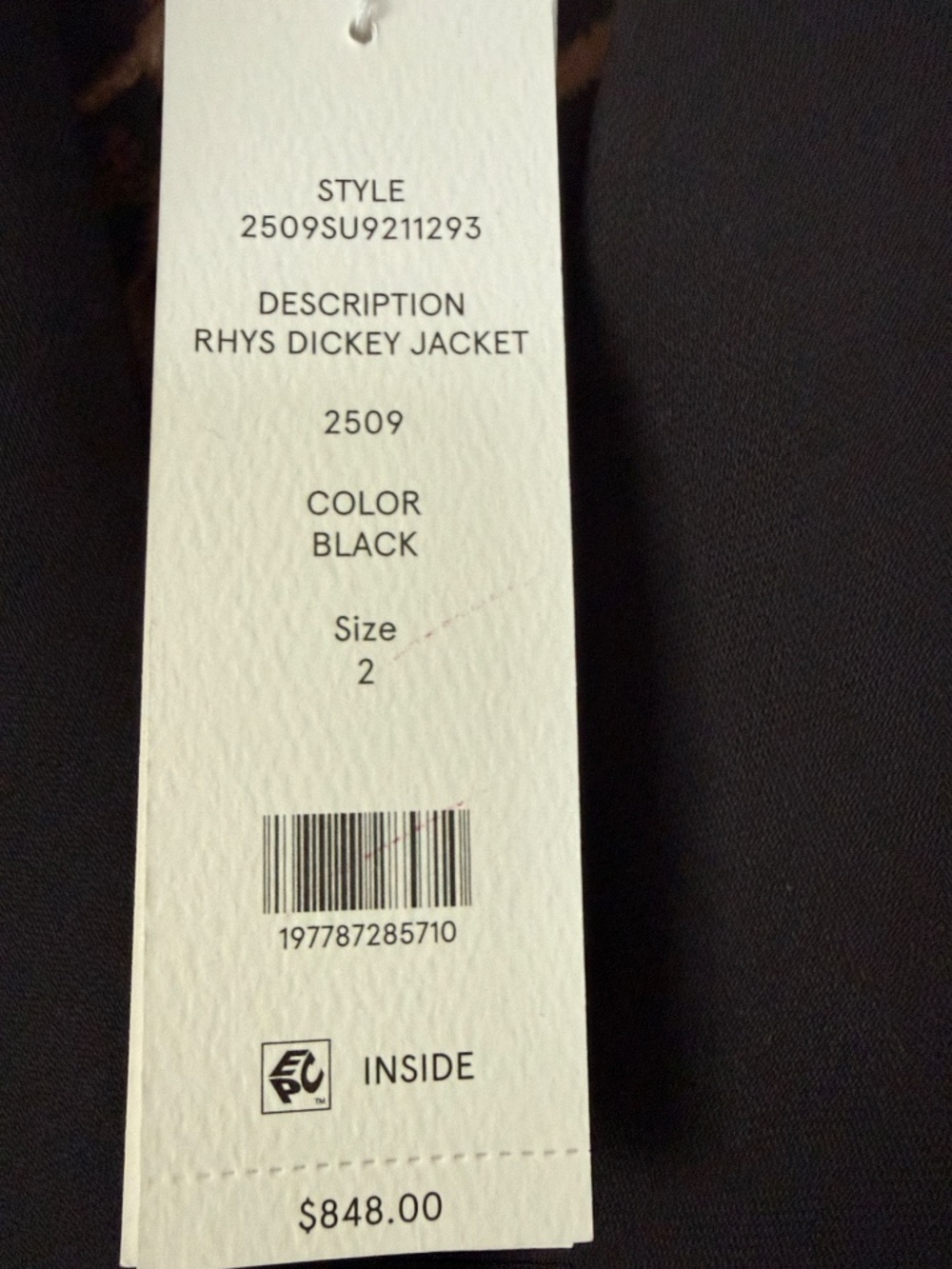 Veronica Beard Rhys Black Dickey Wool Blazer with Gold Buttons Sz 2 NWT $848 - Picture 3 of 11